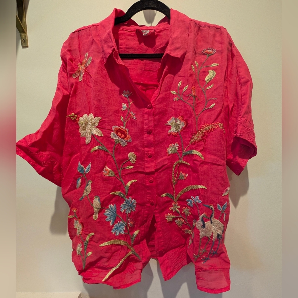 Johnny Was Genevieve Relaxed Dolman Shirt